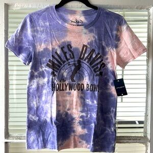 Lucky Brand tshirt tie dye Miles Davis size XS